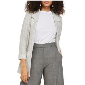 Bouclè Jersey Boyfriend Blazer US2